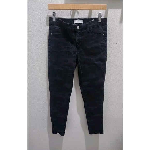 Social Standard by Sanctuary Womens Mid-Rise‎ Ankle Skinny Jean Black Camo Sz 6 - Picture 3 of 11